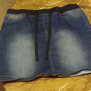 Blue jean skirt
